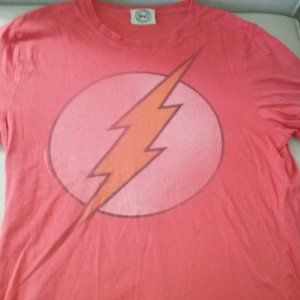 DC Comics Flash logo short sleeve red t-shirt